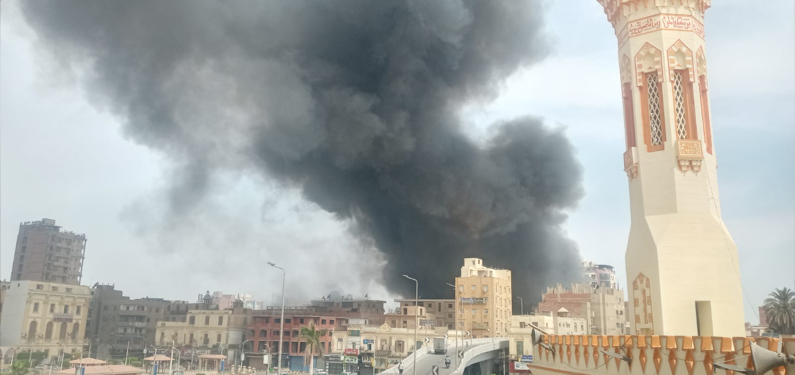 تصاعد الإدارة م حريق معرض شباب مصر