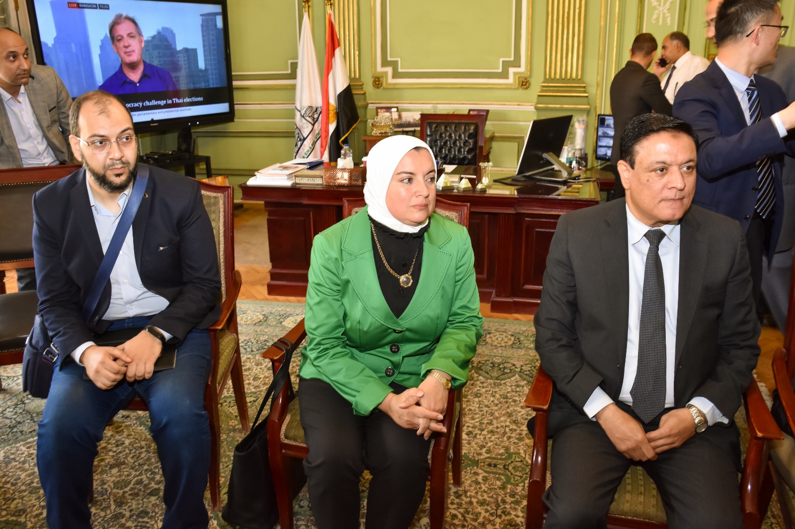 الوفد الصيني في جامعة عين شمس