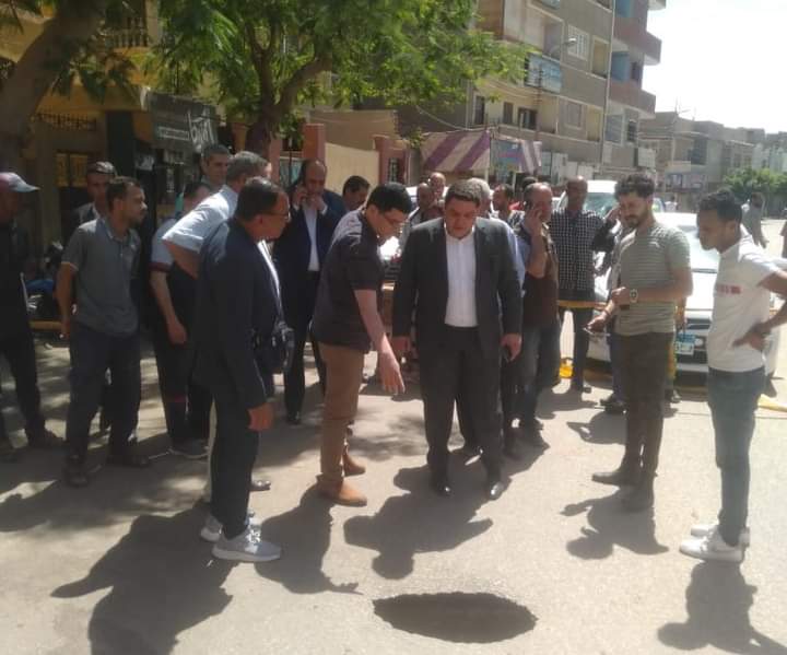 سكرتير بنى سويف يشرف على  إجراءات هبوط جزئي بسمسطا 