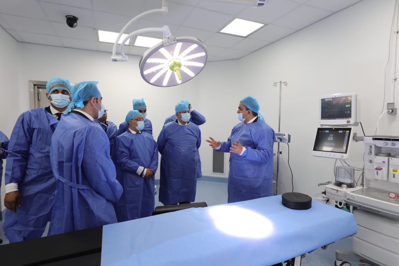 افتتاح مستشفى الجراحات الجامعى