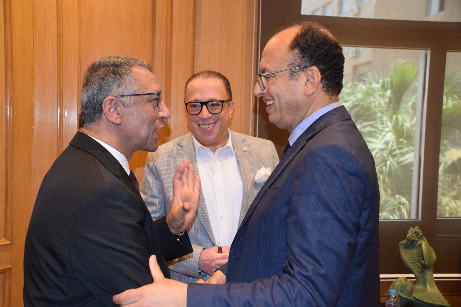 لقاء رئيس جامعة حلوان