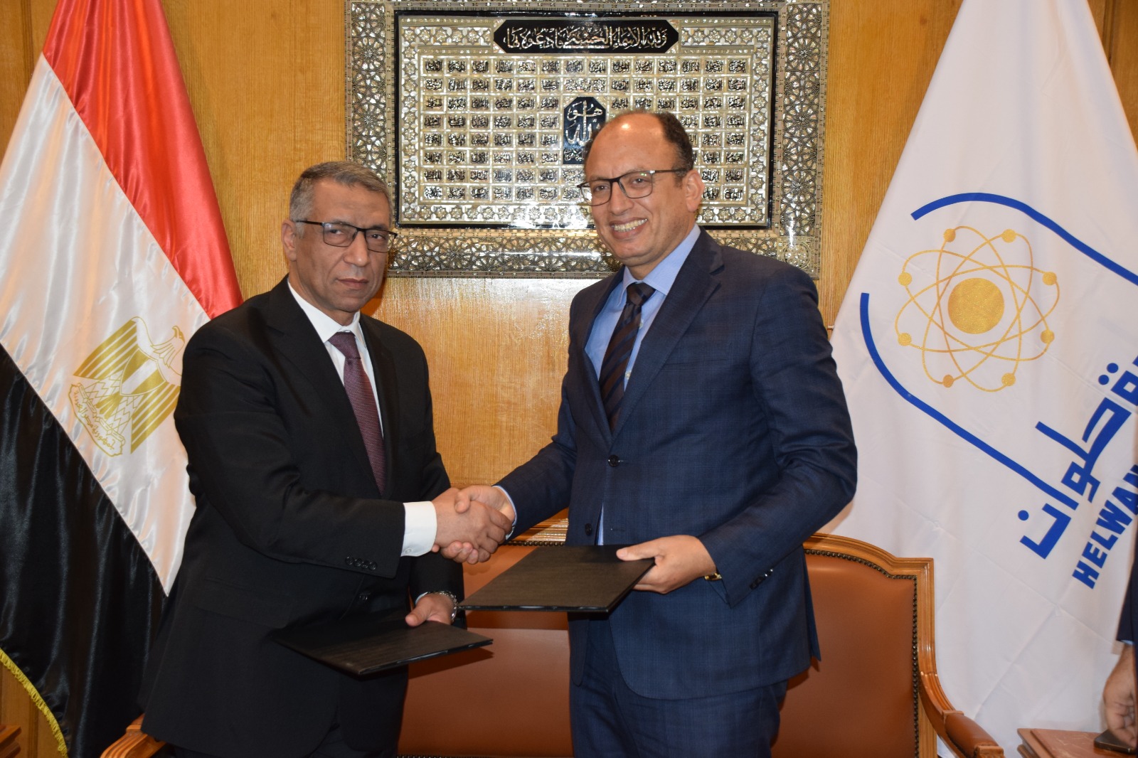 لقاء رئيس جامعة حلوان