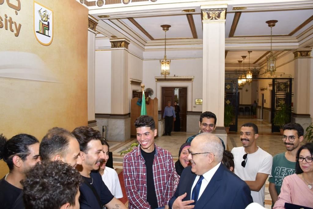 طلاب جامعة القاهرة الفائزون