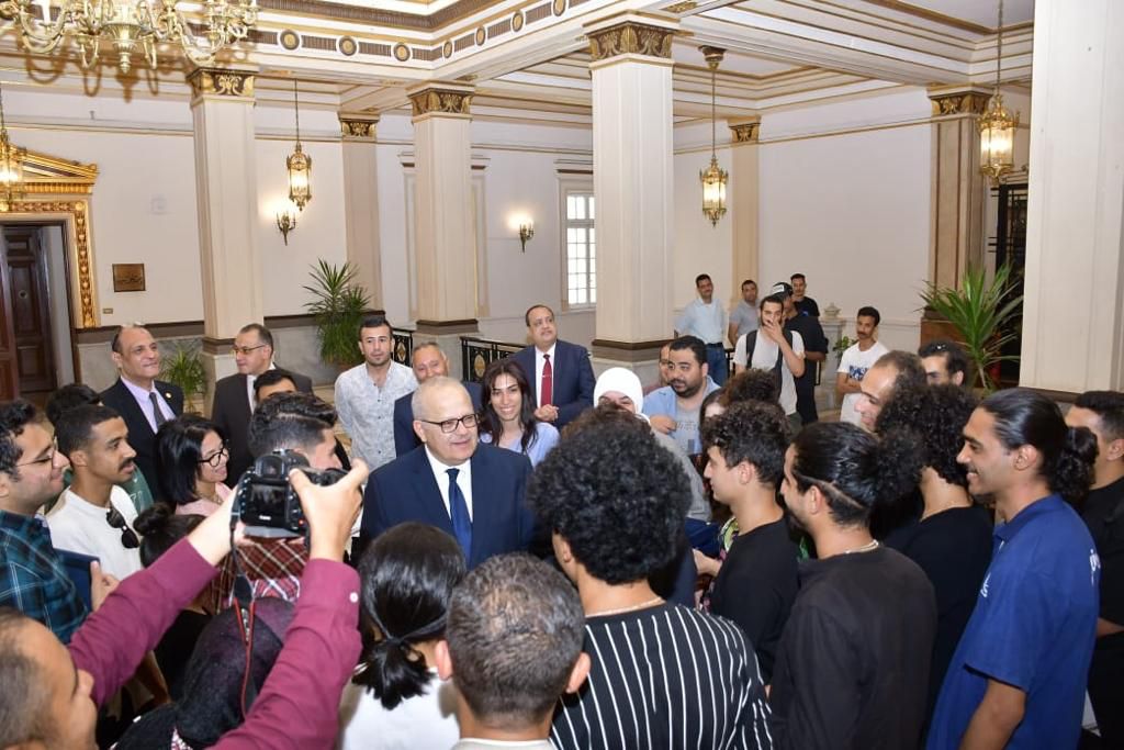 طلاب جامعة القاهرة الفائزون