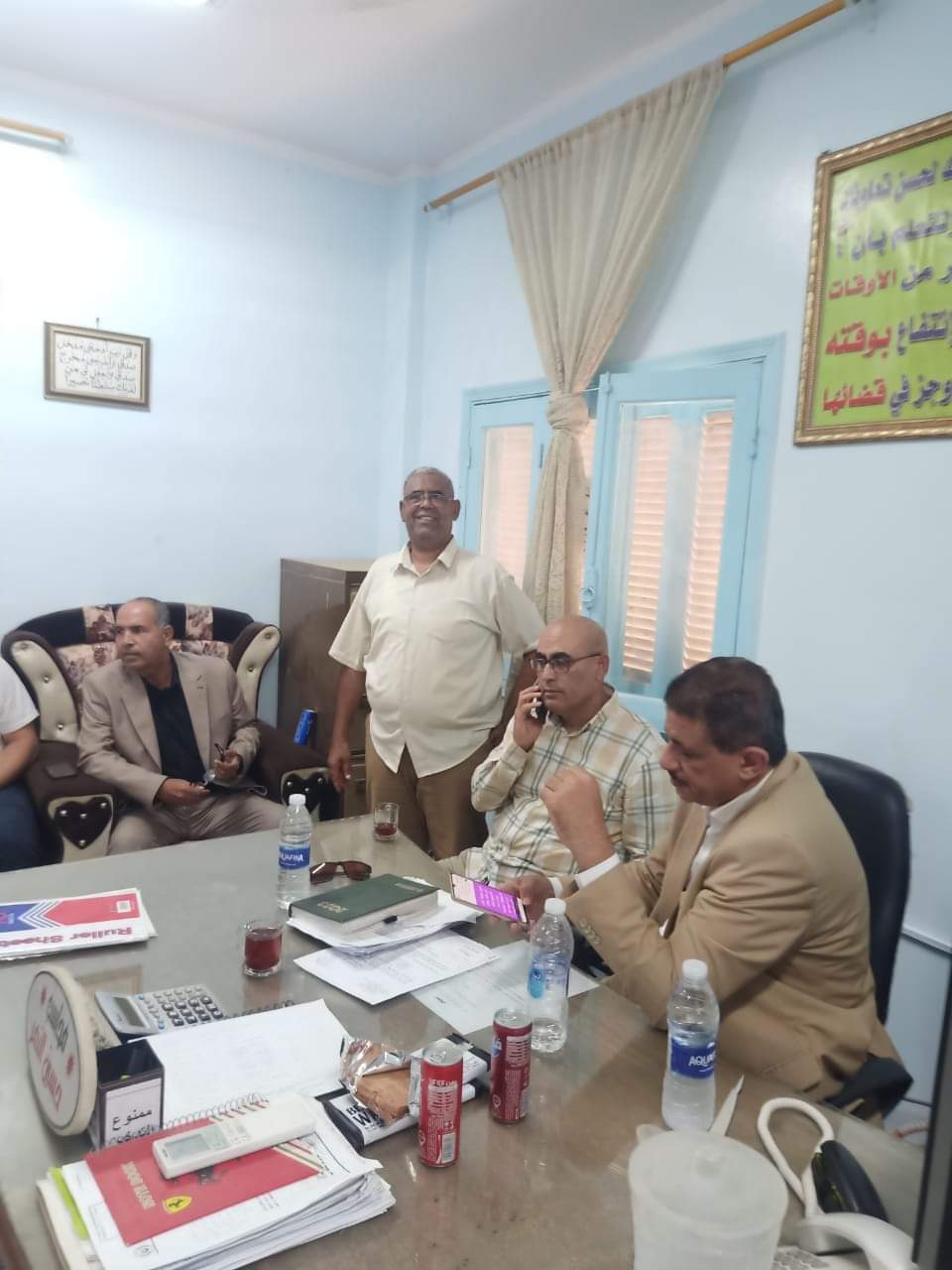 سكرتير مساعد اسيوط يتابع التجهيزات النهائية