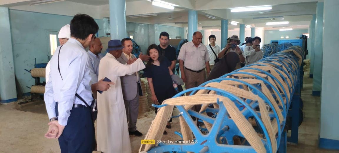 يزور رئيس مكتب جايكا بمصر مشروعات الحرف اليدوية بقرية البشندي مركز بلاط،