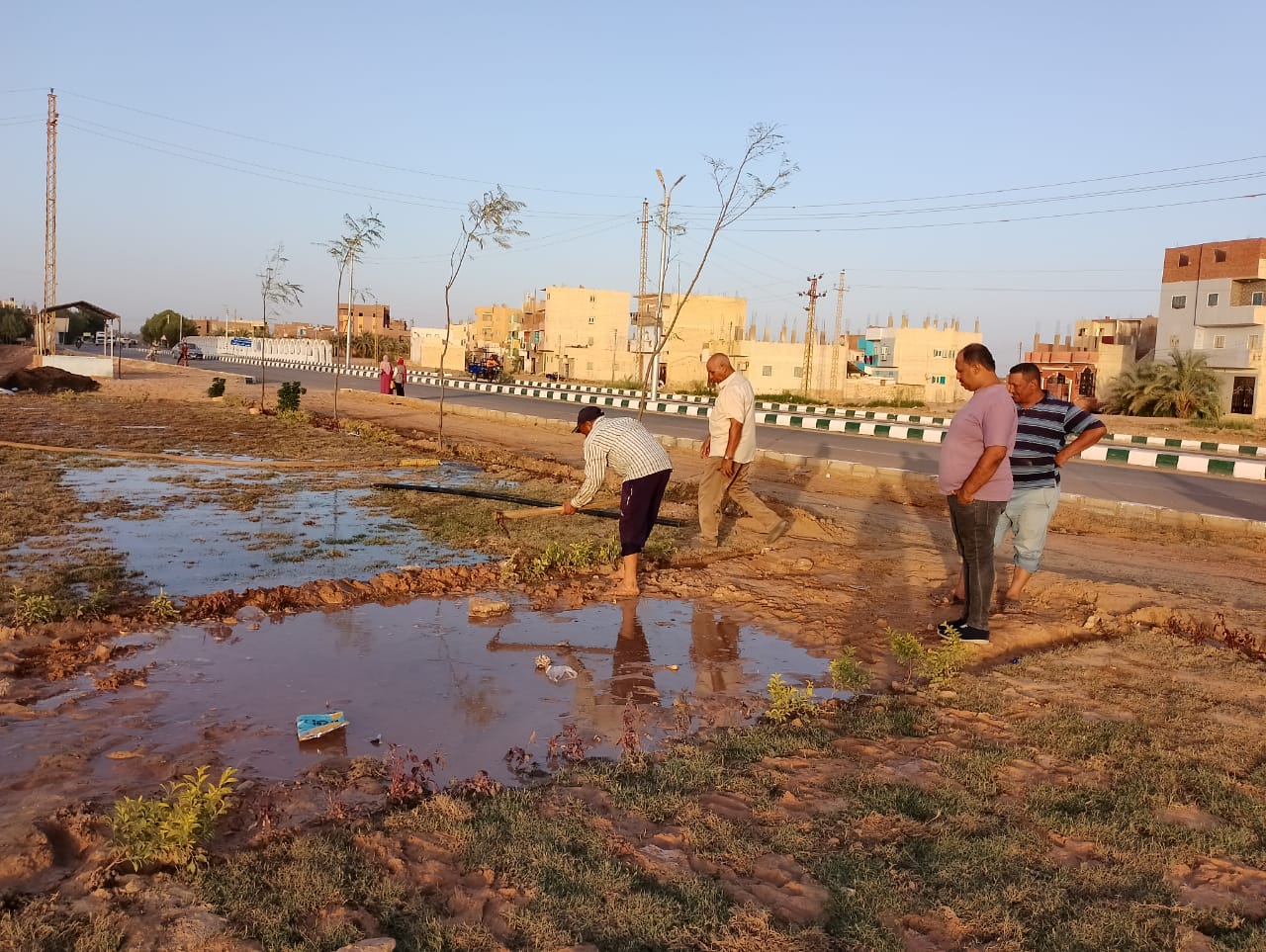 انشاء مسطح أخضر كمتنفس لأهالي الداخلة