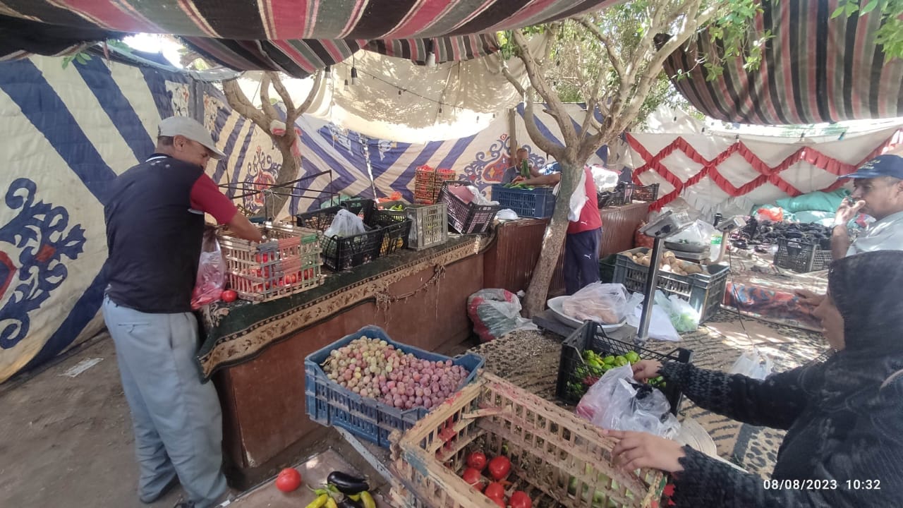 تثبيت أسعار الخضار والفاكهة في جميع منافذ الوحدة المحلية لمركز ومدينة الخارجة