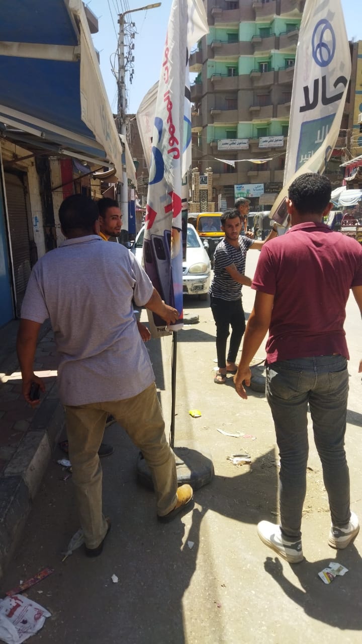 رفع الاشغالات والحفاظ على النظافة والبيئة في مدينة أبوتيج