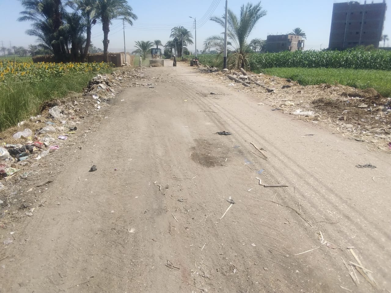 رفع 72 طنًا مخلفات من منطقة كوبري العسيرات والمظليطين بمركز ابنوب