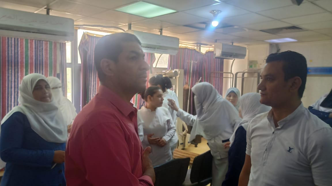 رئيس مركز ومدينة الغنايم يقوم بريازة مفاجئة للمستشفى االمركزي