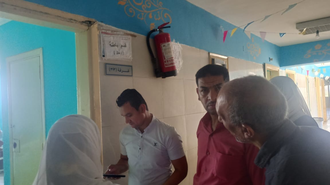 رئيس مركز ومدينة الغنايم يقوم بريازة مفاجئة للمستشفى االمركزي