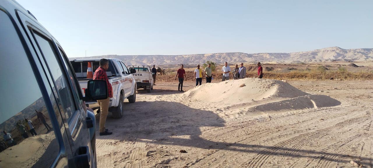 إنشاء أول كمينين أمنيين نقاط تفتيش في مركز بلاط بالوادي الجديد