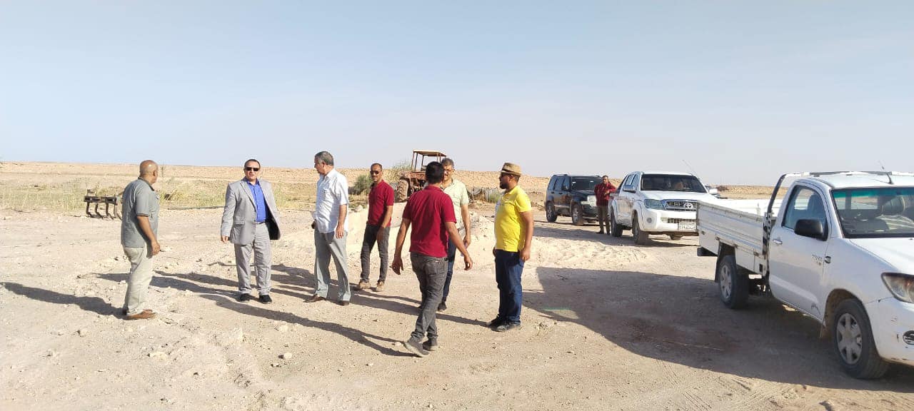 إنشاء أول كمينين أمنيين نقاط تفتيش في مركز بلاط بالوادي الجديد