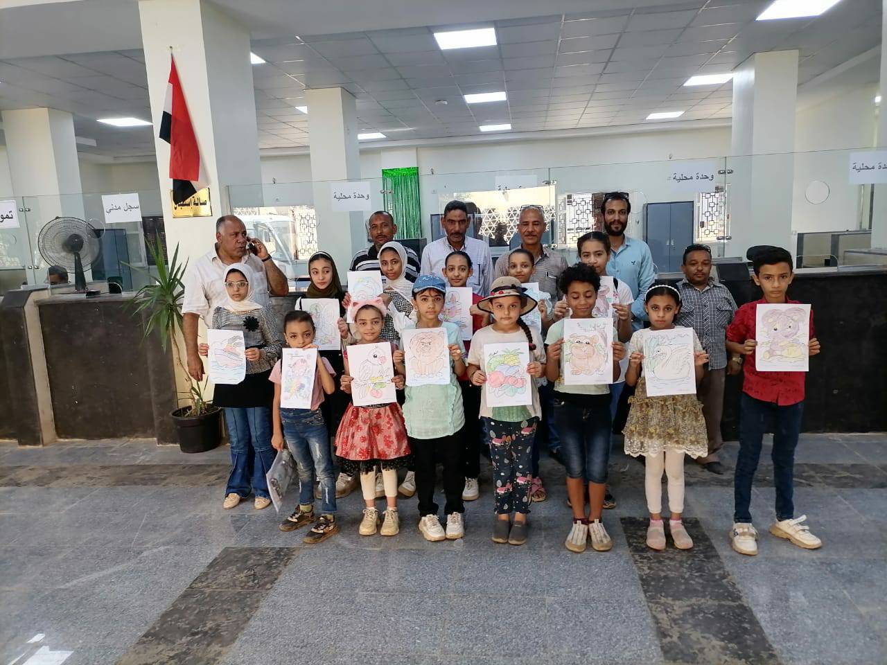 ﻣﻜﺘﺒﺔ ﻣﺼﺮ اﻟﻌﺎﻣﻪ أﺳﻴﻮط تنظيم فعاليات زيارة المكتبة المتنقلة لقرية بني مر