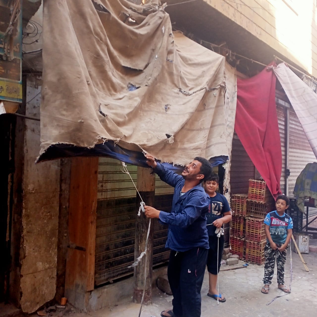 حملة مكبرة لرفع الإشغالات في شوارع مدينة ديروط