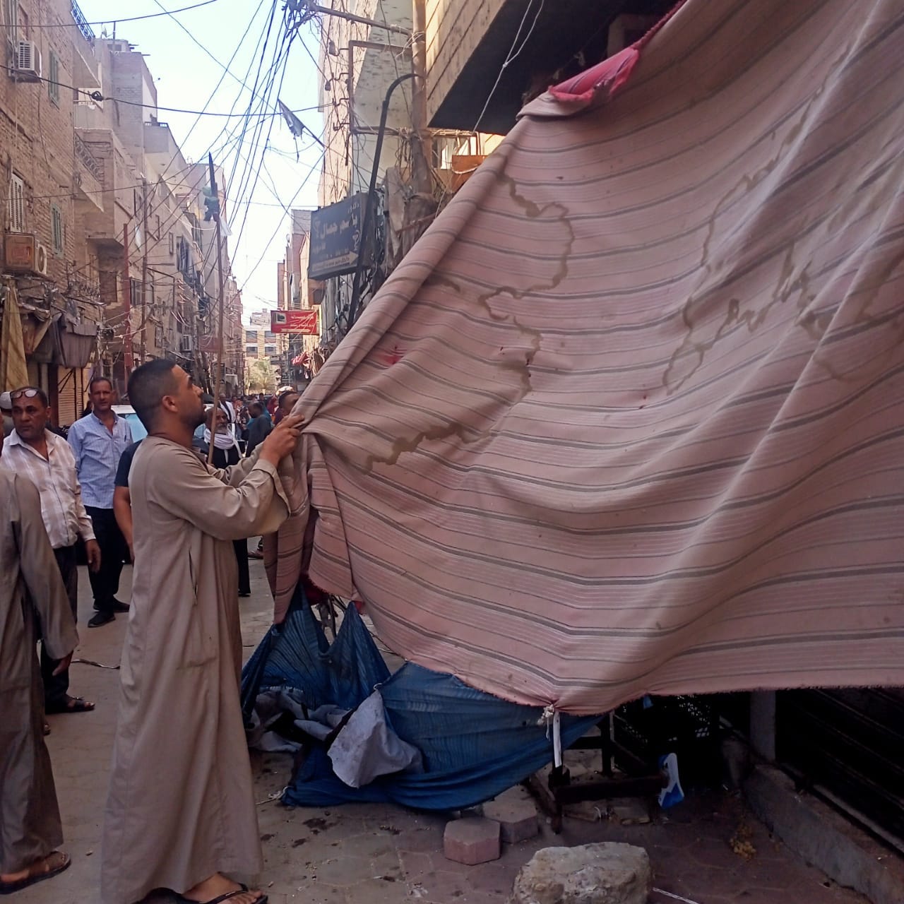 حملة مكبرة لرفع الإشغالات في شوارع مدينة ديروط