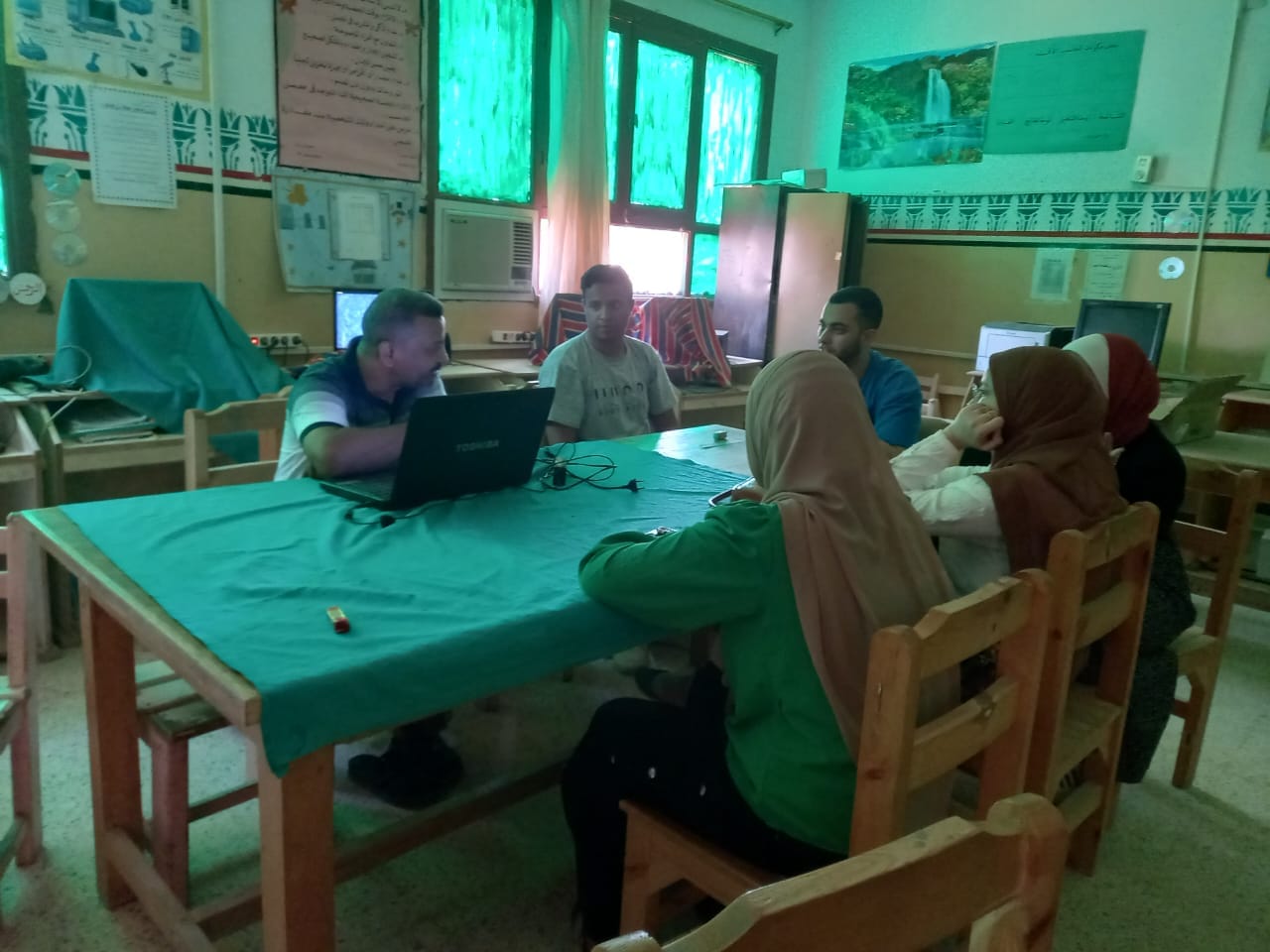 الشباب والرياضه بالوادي الجديد تنفذ مبادره حدودنا نبضنا بمركز شباب بلاط