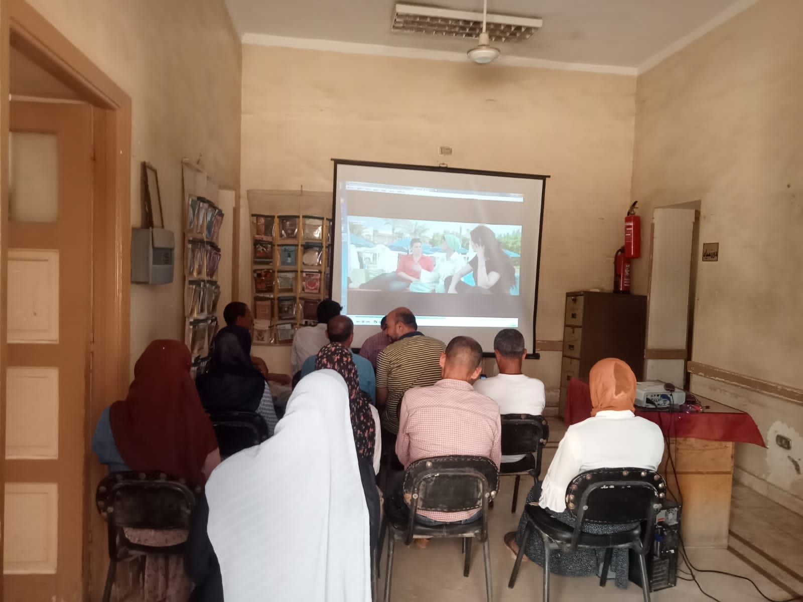 ثقافة المنيا تقيم عروض سينما وفيلم جروب الماميز بمغاغة