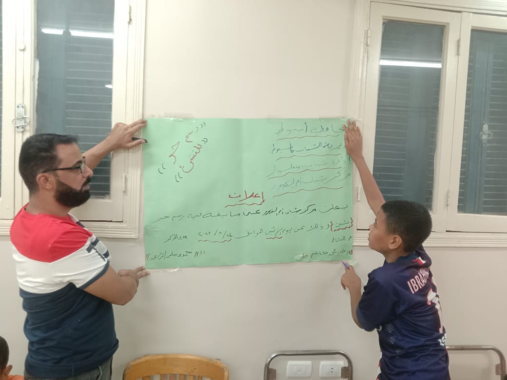 طلائع مركز شباب أم القصور يبدعون فى مسابقة الرسم الحر