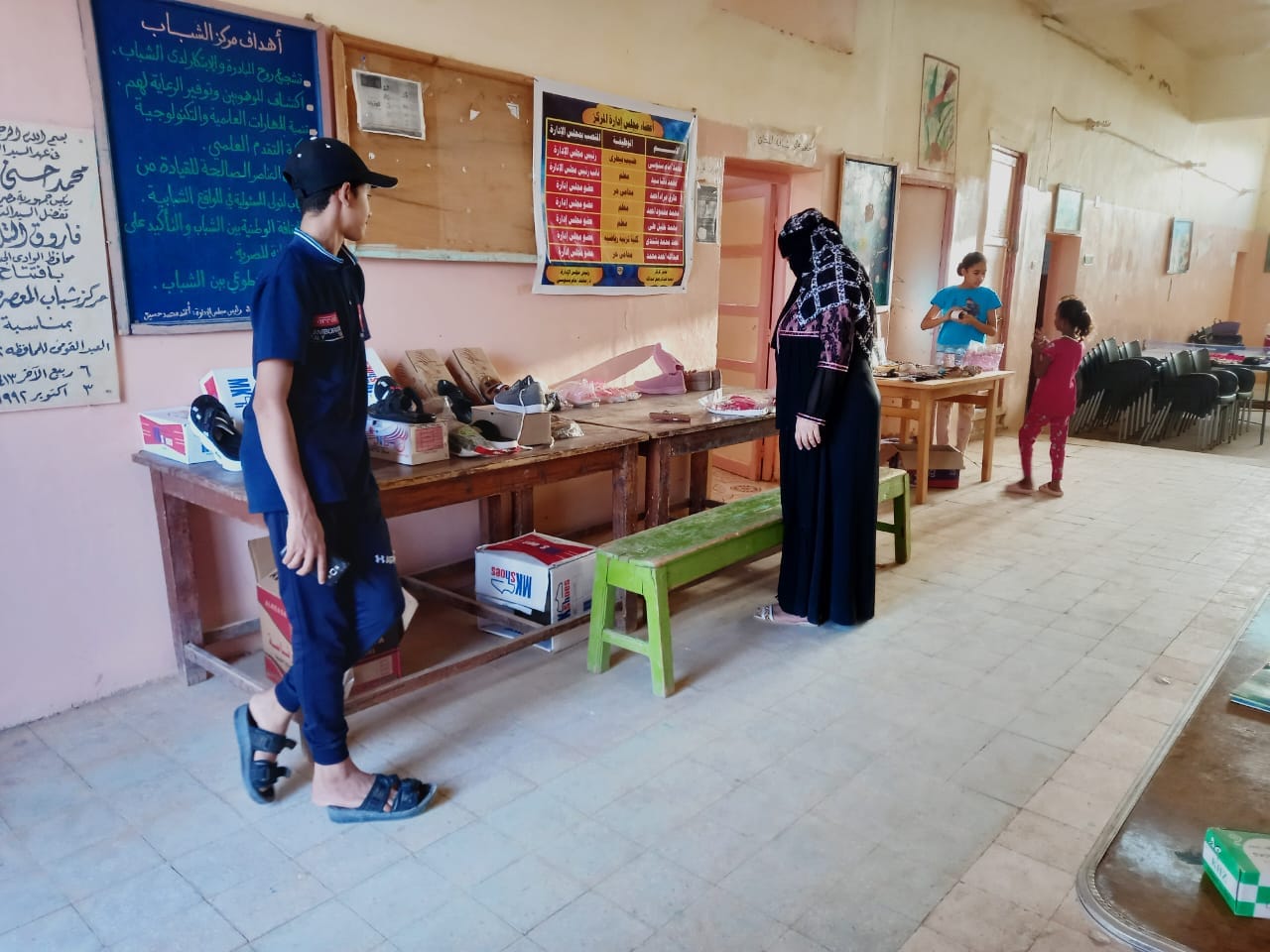 بدء فعاليات معرض تسويق منتجات الشباب الحرفية والتراثية بمركز شباب المعصرة بالوادي