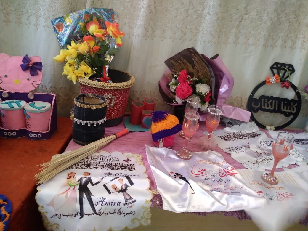 فعاليات معرض تسويق منتجات الشباب الحرفية والتراثية في مركز شباب بولاق بالخارجة