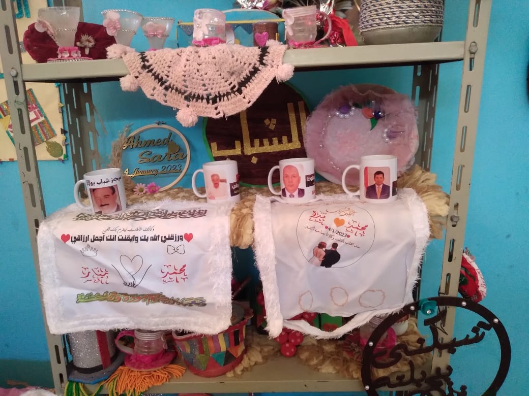 فعاليات معرض تسويق منتجات الشباب الحرفية والتراثية في مركز شباب بولاق بالخارجة