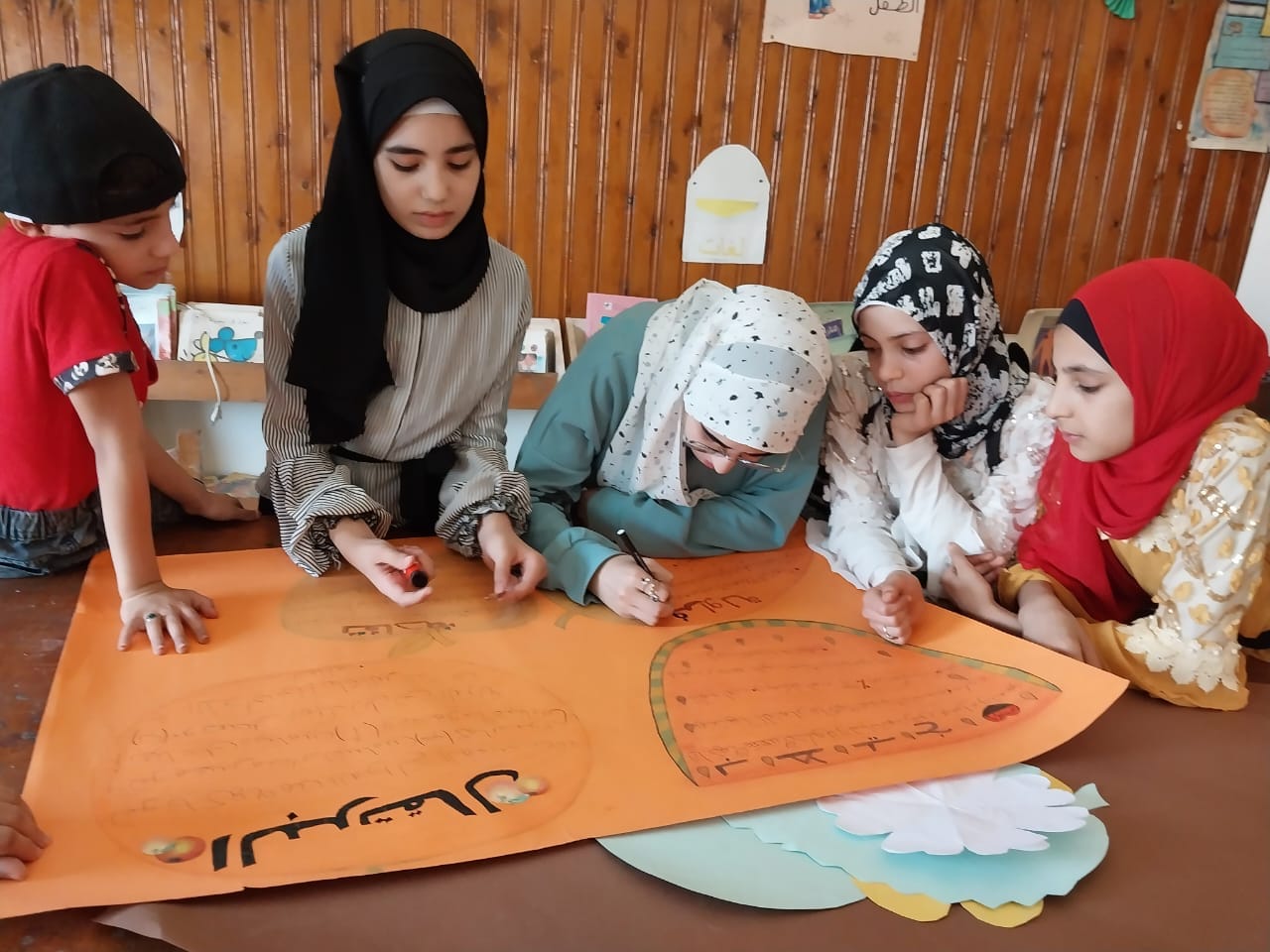 قصر ثقافة الغنايم يواصل تنفيذ مجلة الحائط 