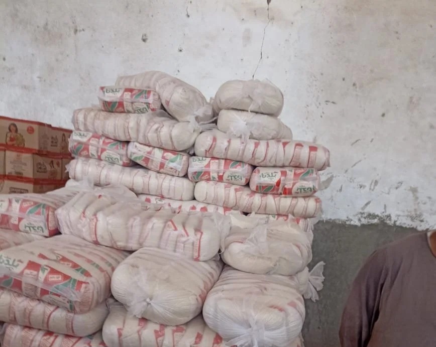 ضبط 5700 كيلو سكر و8481 زجاجة زيت تموين وسلع تموينية اخري بابوتيج