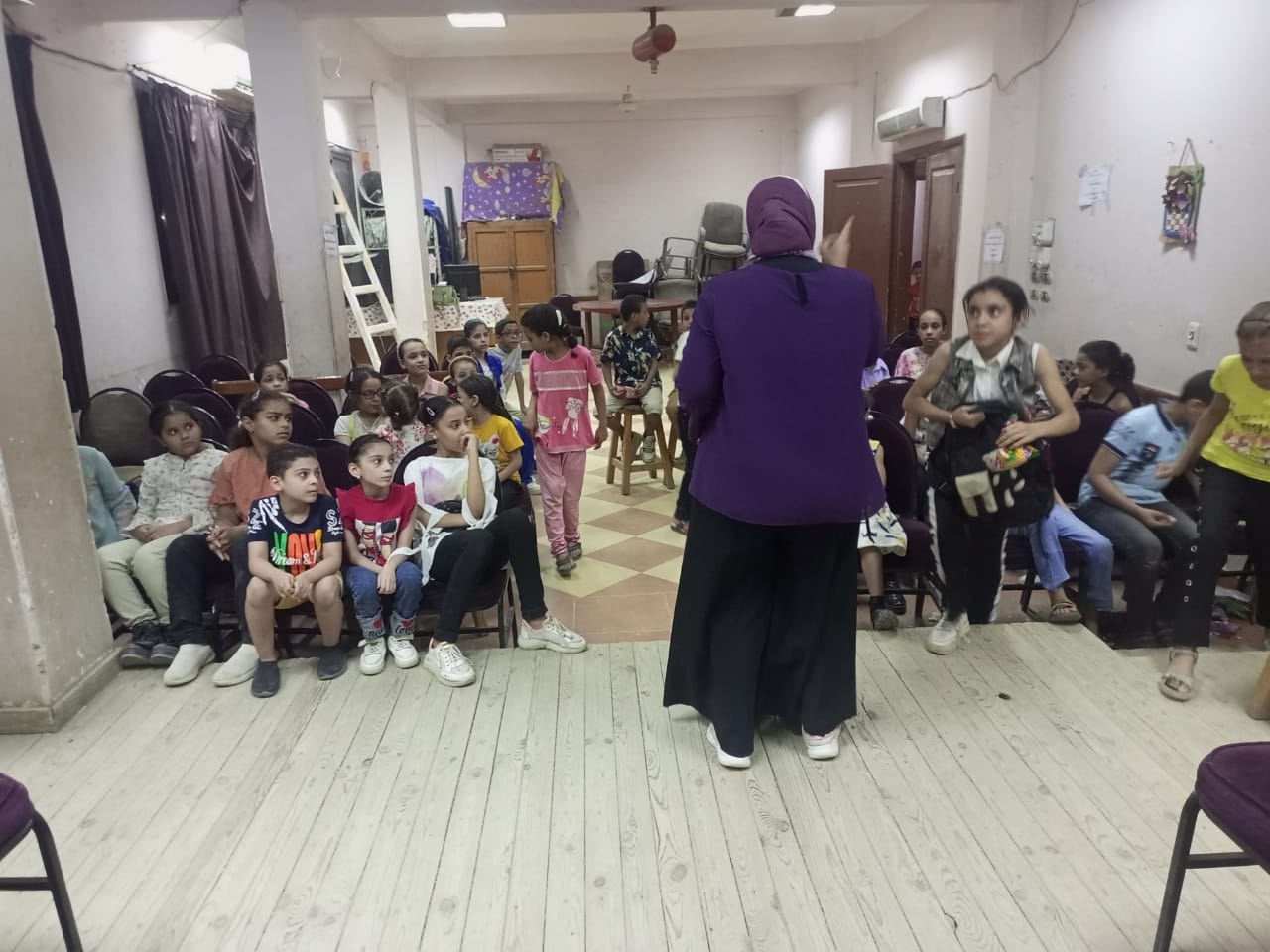 ثقافة ابوتيج: ورشة فنية والعاب ترفيهية للاطفال