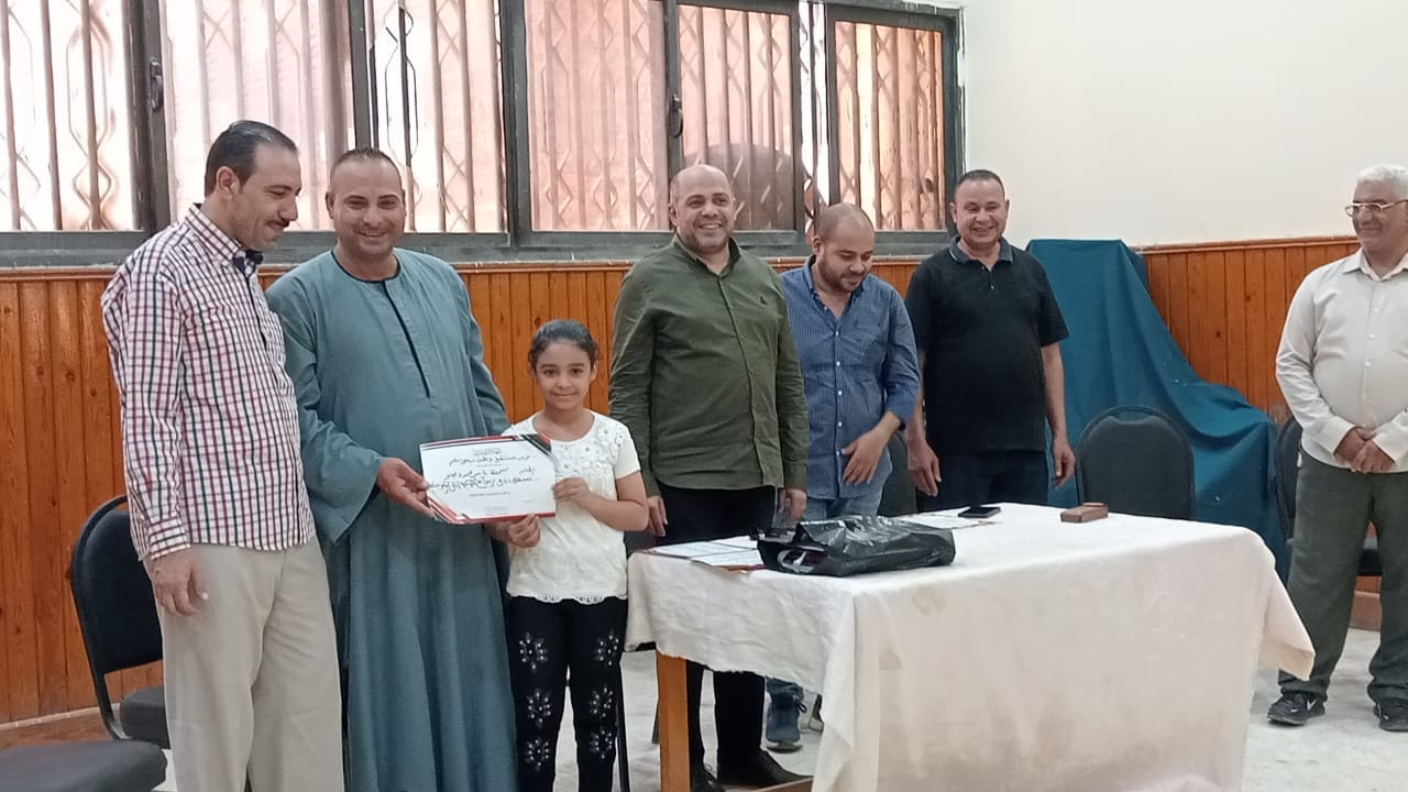 تكريم كورال أطفال قصر ثقافة ساحل سليم