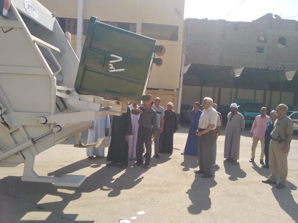 بدء العمل بالمكبس الجديد بالوحدة المحلية لمركز ومدينة صدفا