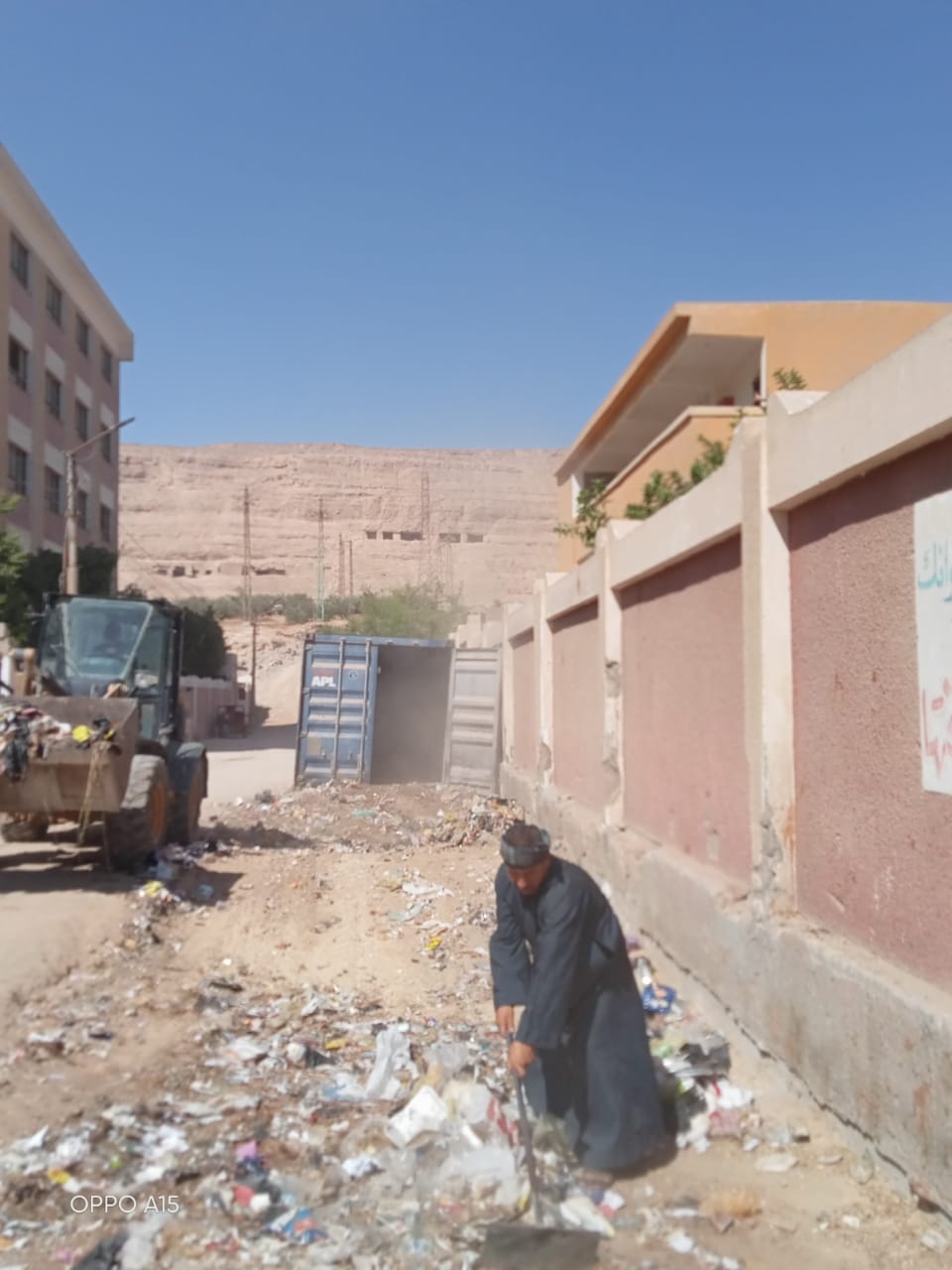 إستمرار وتكثيف أعمال النظافة بنطاق مركز ومدينة الغنايم
