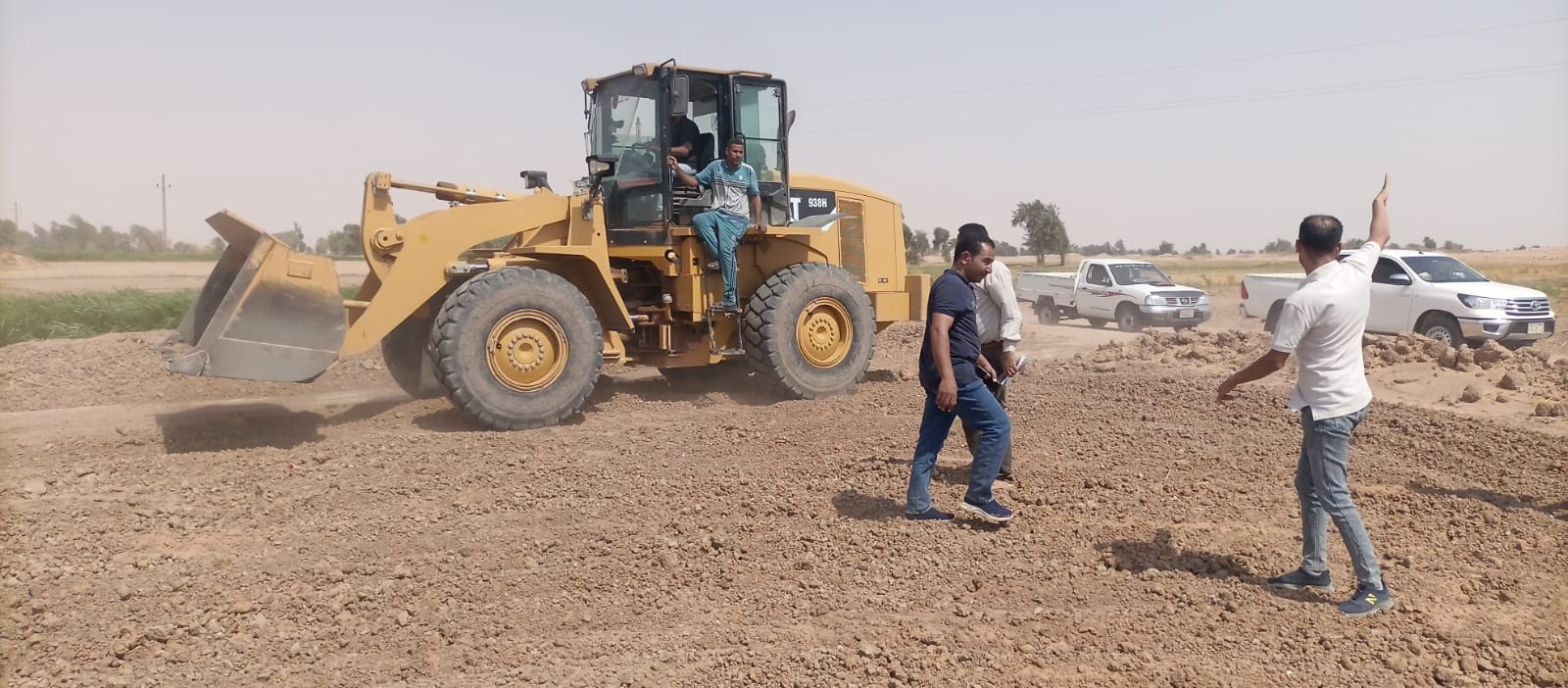 رصد وازالة فورية للتعديات علي اراضي الدوله بمركز باريس في الوادي الجديد