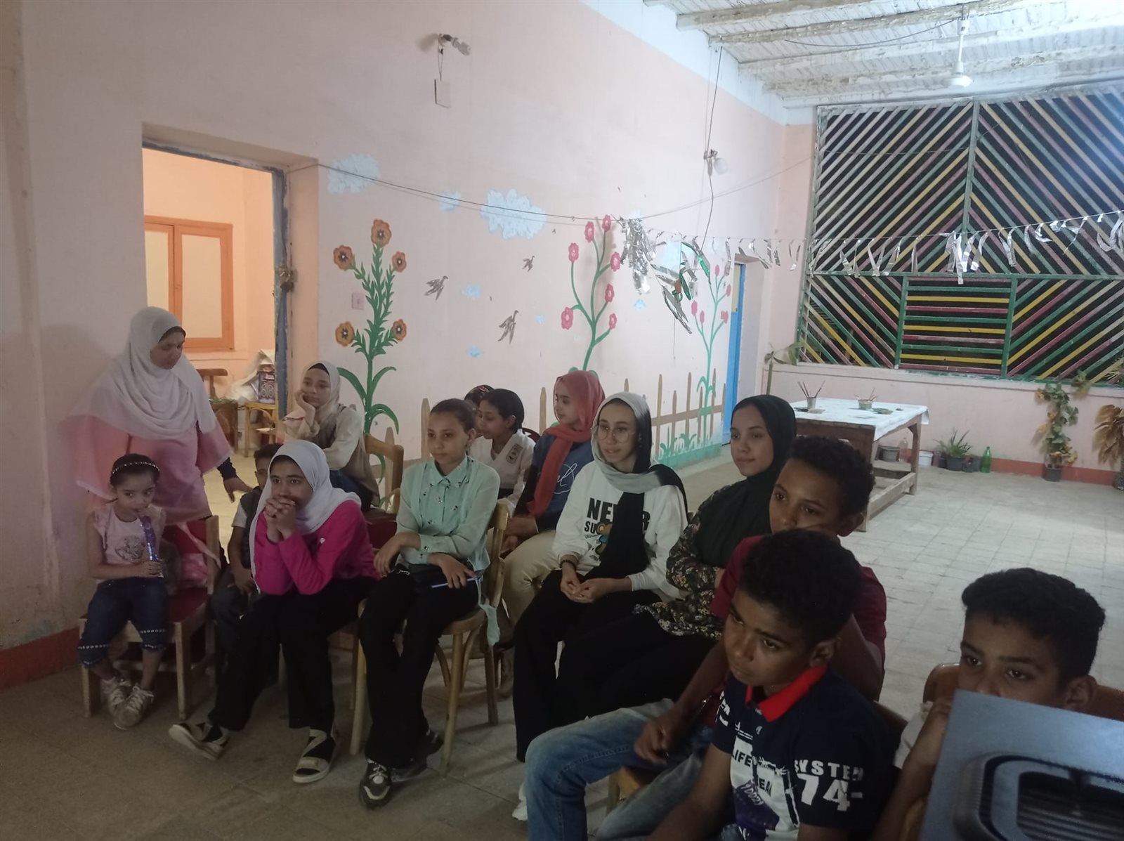 عرض سينما اطفال في قصر ثقافة الطفل بالخارجة