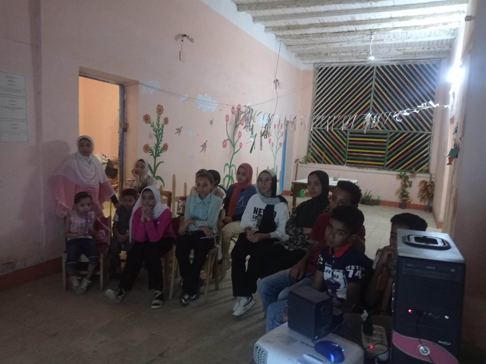 عرض سينما اطفال في قصر ثقافة الطفل بالخارجة