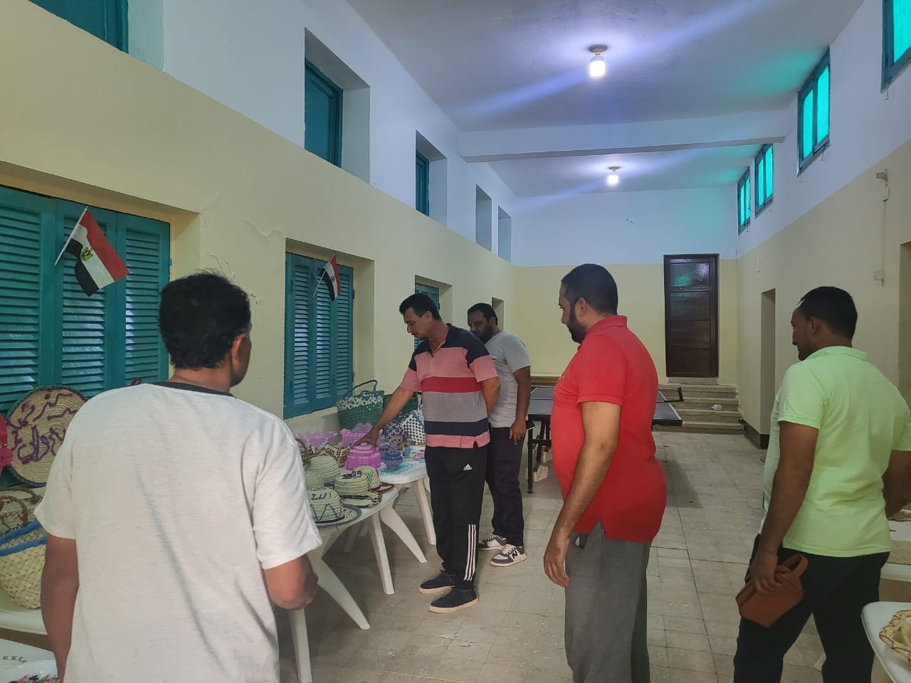 رياضه الوادي الجديد تطلق معرض منتجات الشباب الحرفيه والتراثية بشباب الشيخ والى