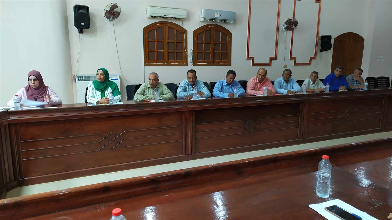 رئيس محلية الداخلة يعقد اجتماعا مع رؤساء الوحدات المحلية القروية لمتابعة العمل
