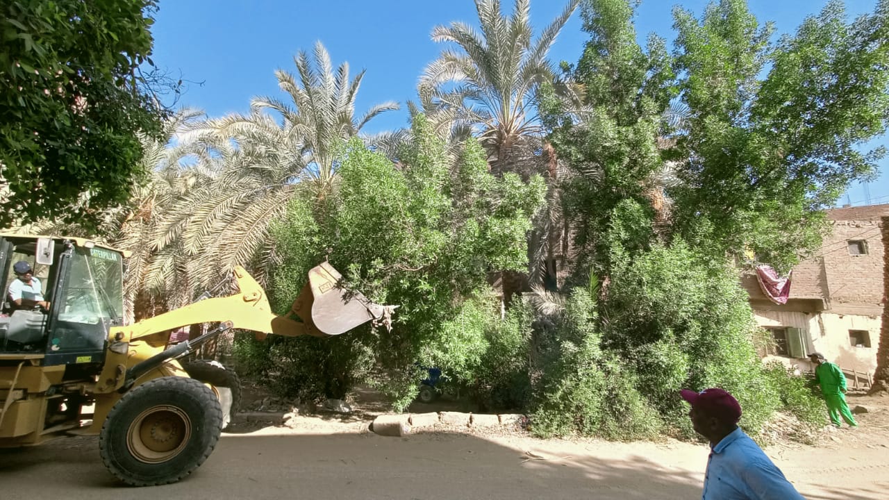 حملة لرفع الأتربة والمخلفات والتراكمات والقمامة بمركز الداخلة