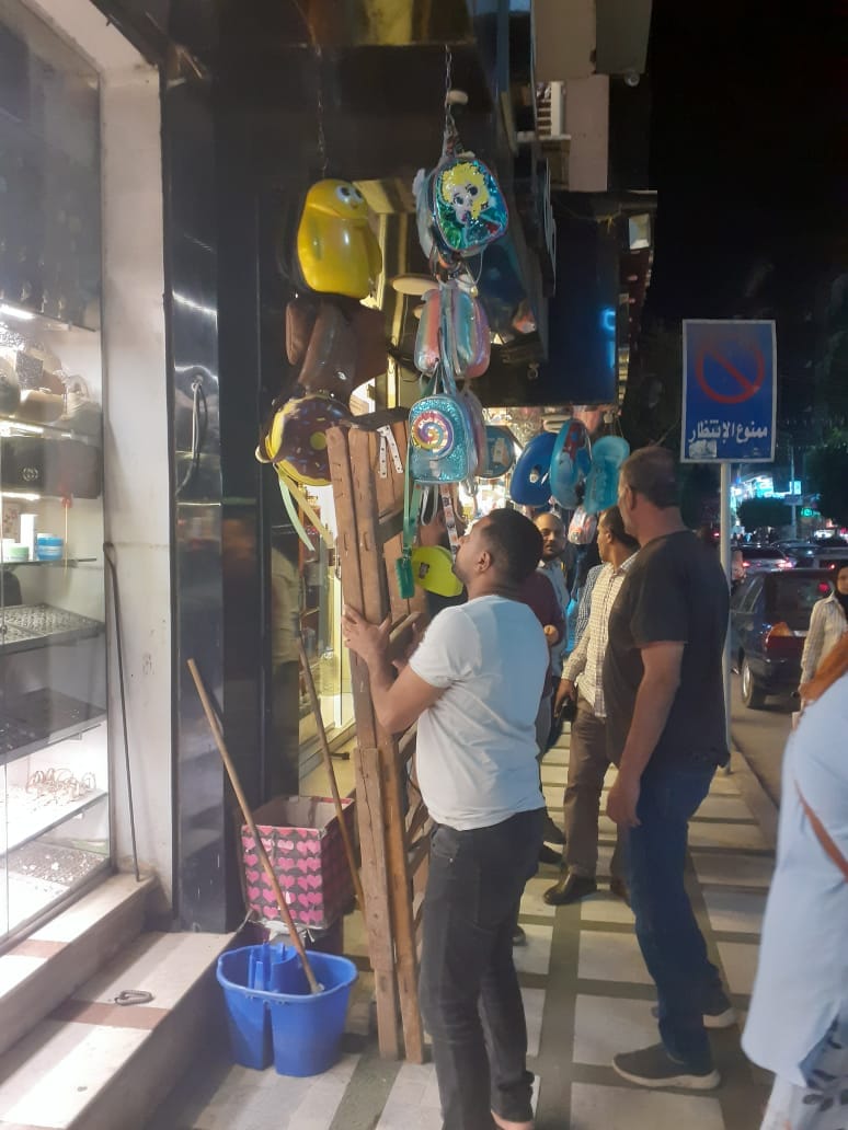 حملة مكبرة لرفع الاشغالات وجميع الأعمال والعوائق الموجودة في حي شرق اسيوط