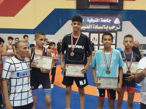 بطوله الجمهوريه للمصارعة الحرة نااشئو اسيوط يحصدون أول الجمهورية