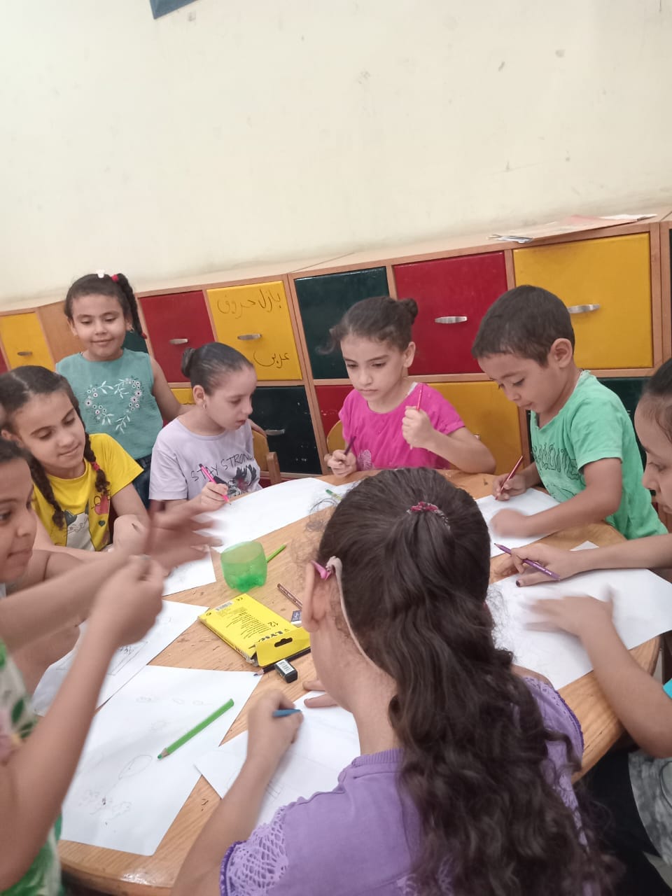 ثقافة موشا تعقد ورشة فنية للأطفال بعنوان ارسم ولون حلمك بين ايديك