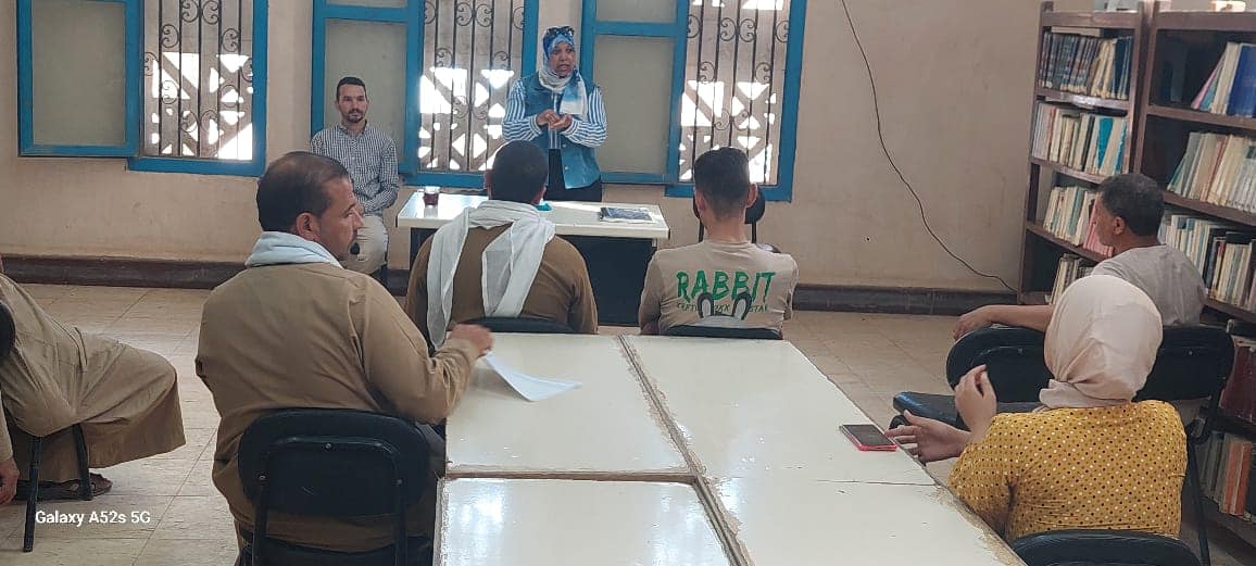 نقص المناعة البشري محاضرة تثقيف صحي بمكتبة صلاح شريت بريفا