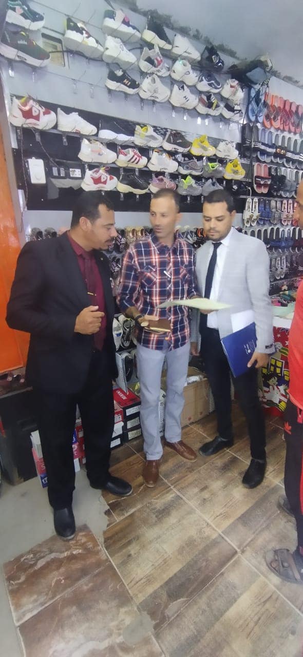 حملة حماية مستهلك لضبط الأسواق وضبط المخالفات في مدينة باريس بالوادي الجديد