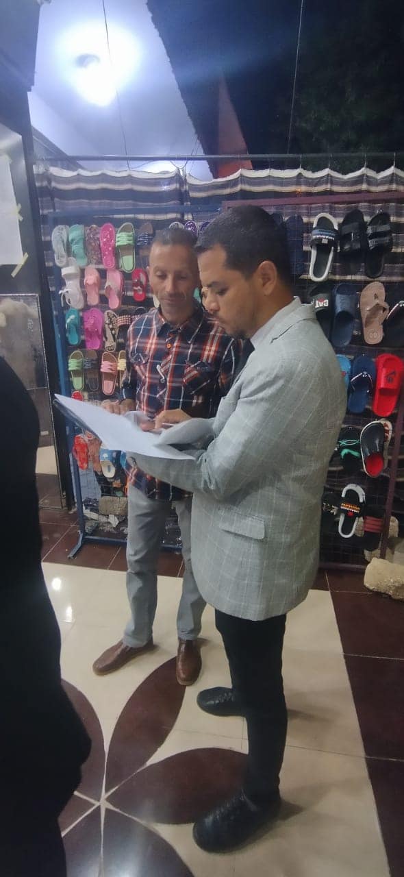 حملة حماية مستهلك لضبط الأسواق وضبط المخالفات في مدينة باريس بالوادي الجديد