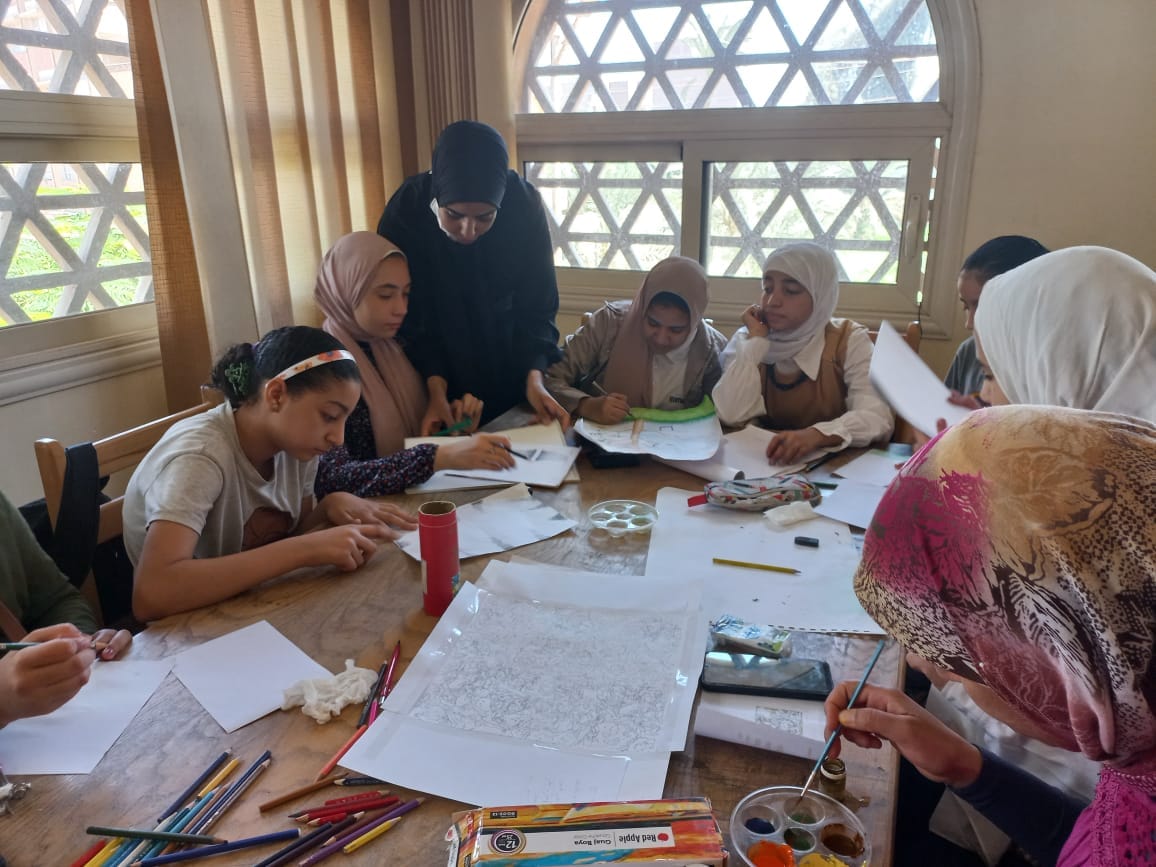 ورشة فنية للأطفال بثقافة جمال عبدالناصر ببني مر بأسيوط  