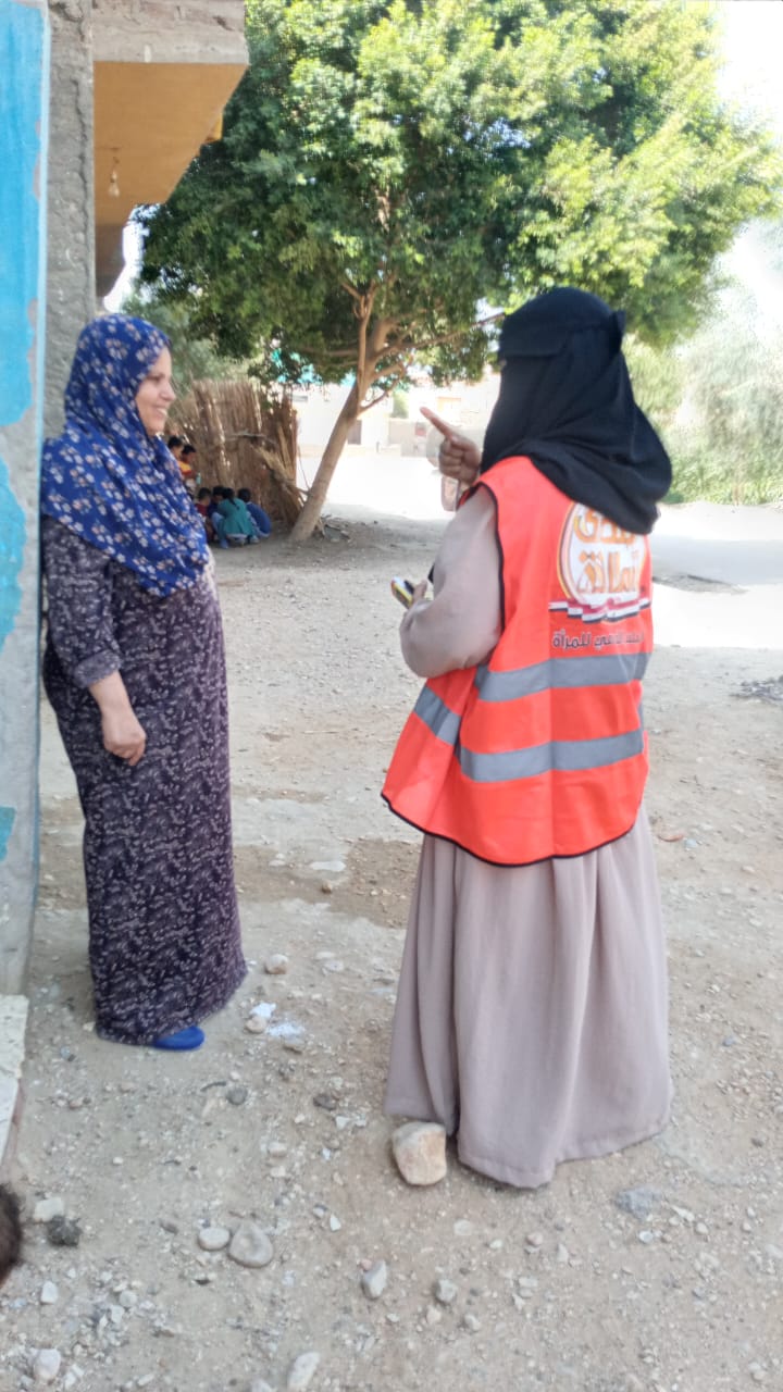 قومي المراة باسيوط فعاليات حملة طرق الأبواب 