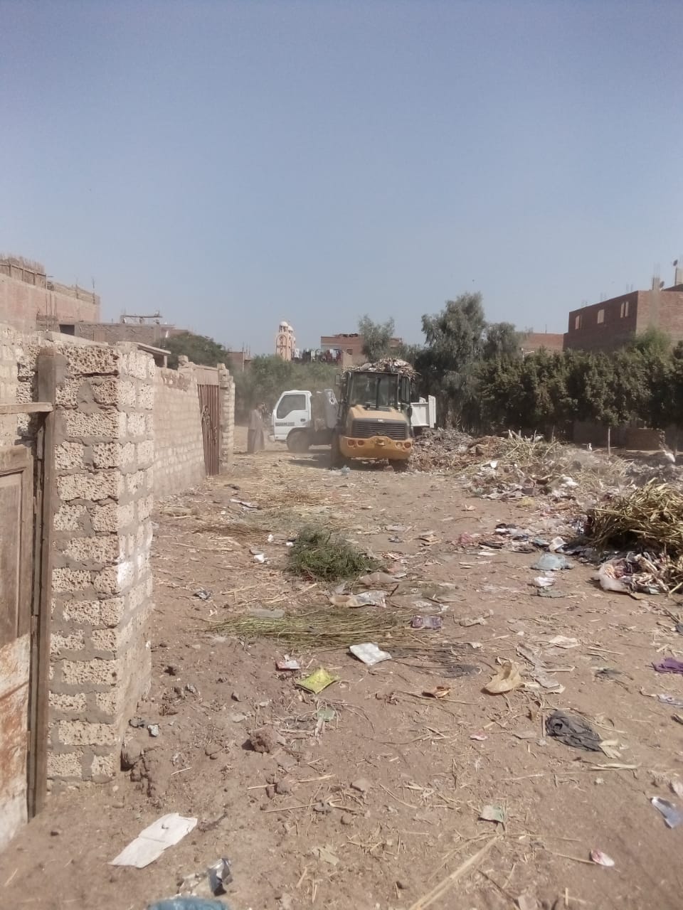 حملة لرفع كفاءة النظافة والتخلص من الاشغالات في شوارع قرى الكودية بديروط