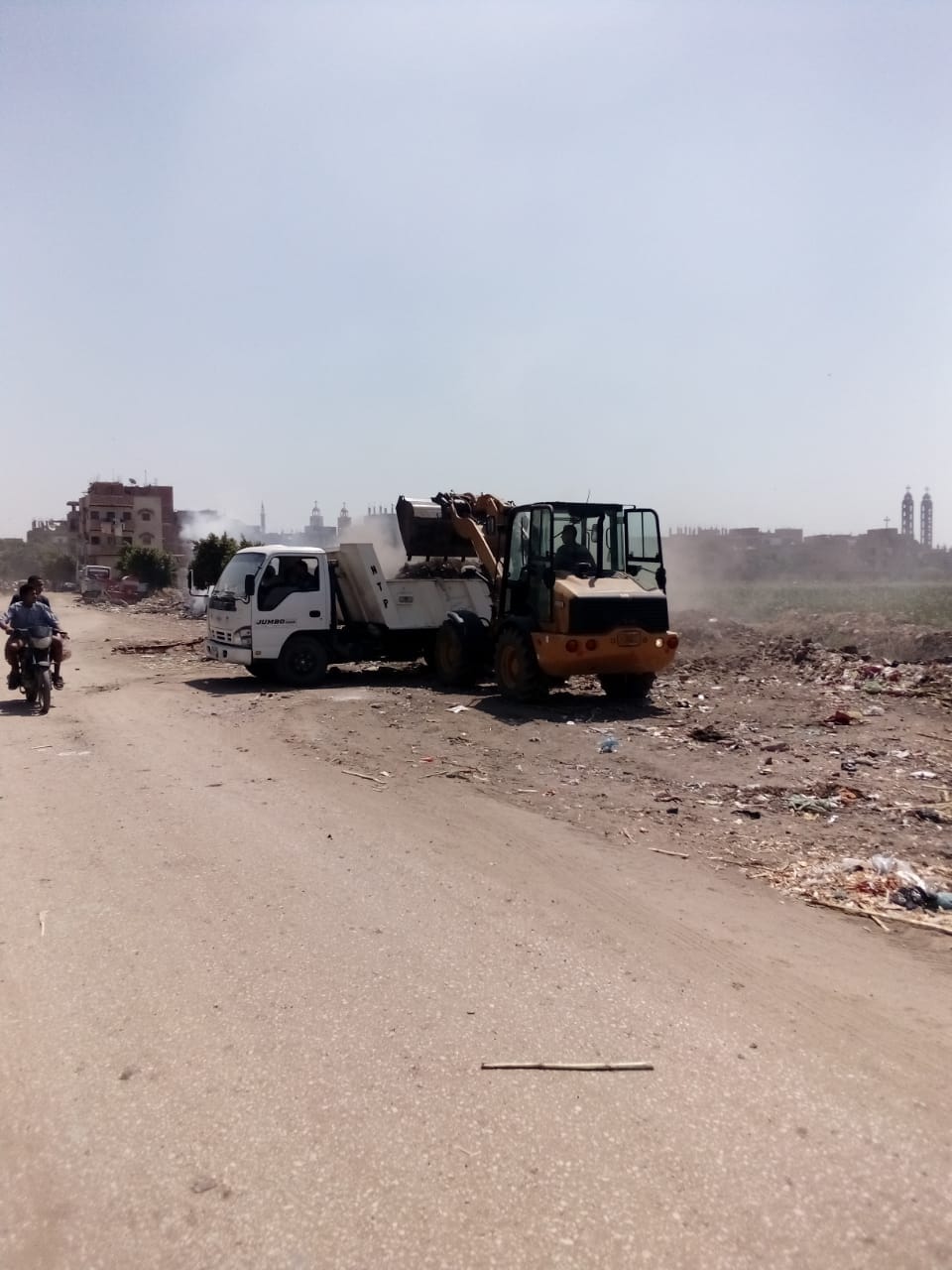 حملة لرفع كفاءة النظافة والتخلص من الاشغالات في شوارع قرى الكودية بديروط