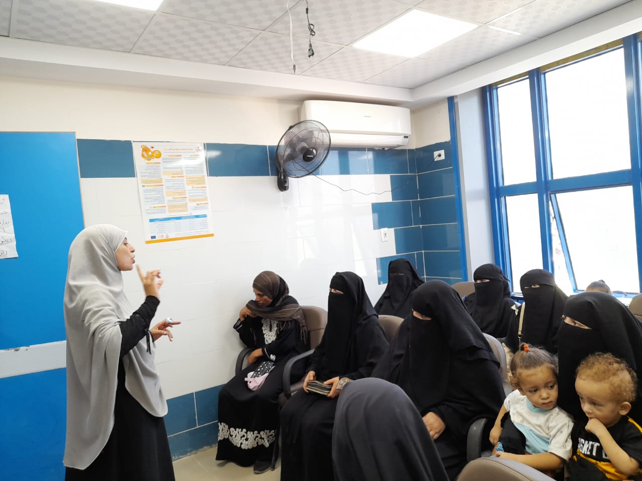 اليوم حملة تنظيم الاسرة تصل قرية الكوديه وتنظم معرض للسيدات بنادي المراة